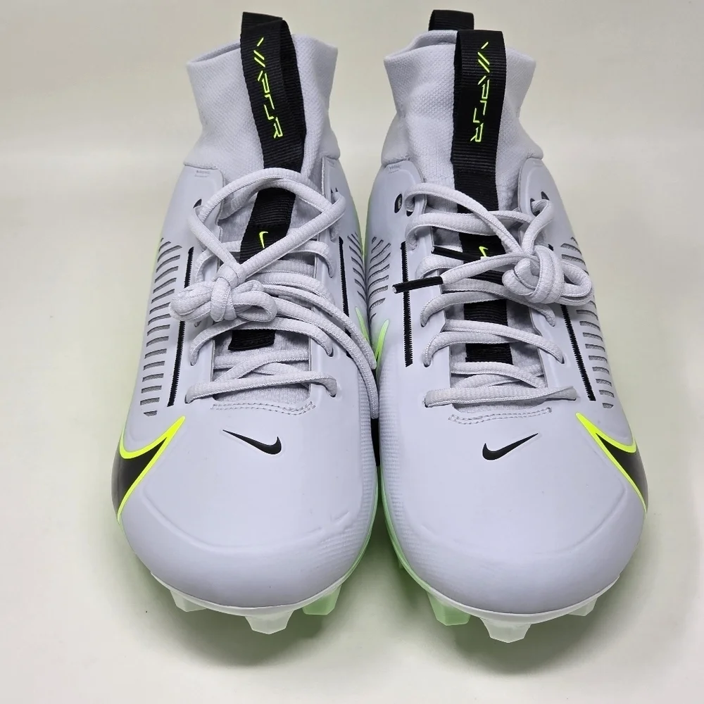 Nike Vapor Edge Pro 360 2 Cleats Mens Sz 10.5 Pure Platinum Green DA5456-004 New